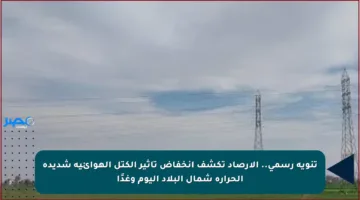 تنويه رسمي.. الأرصاد تكشف انخفاض تأثير الكتل الهوائية شديدة الحرارة شمال البلاد اليوم وغدًا